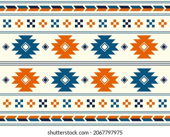 Andean style geometric pattern material