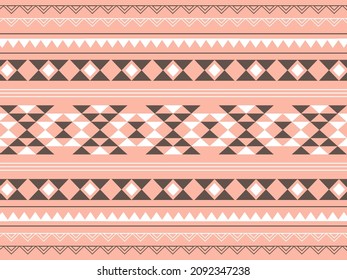Andean style geometric pattern material