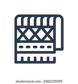 Andean Textile Vector Icon Illustration