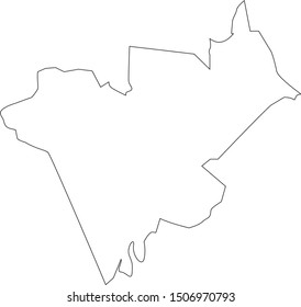 Anderson County map in Tennessee state