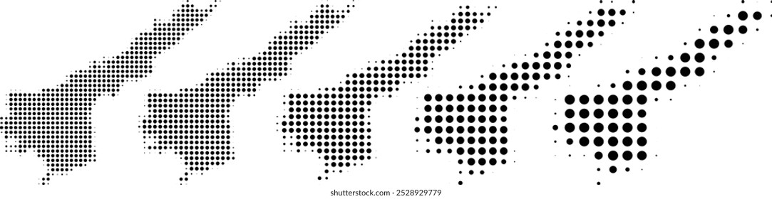 Andhra Pradesh Map halftone in different sizes.eps
