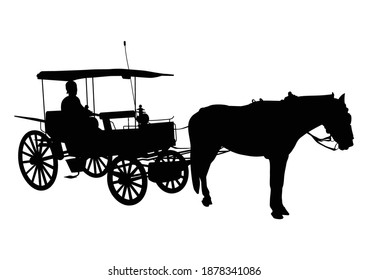 Andong Yogyakarta vector, in Indonesia
