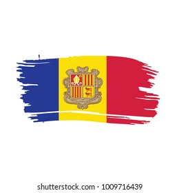 Andora flag, vector illustration