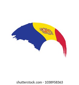 Andora flag, vector illustration