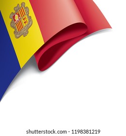 Andora flag, vector illustration on a white background