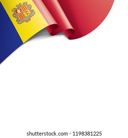 Andora flag, vector illustration on a white background