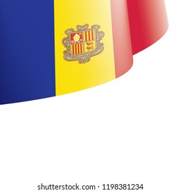 Andora flag, vector illustration on a white background