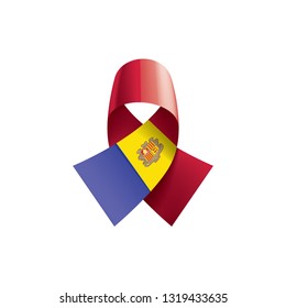 Andora flag, vector illustration on a white background