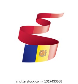 Andora flag, vector illustration on a white background