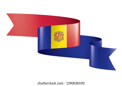 Andora flag, vector illustration on a white background