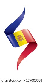 Andora flag, vector illustration on a white background