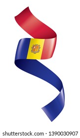Andora flag, vector illustration on a white background