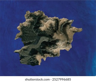Mapa de Andora con estilo de diseño de vista satelital.