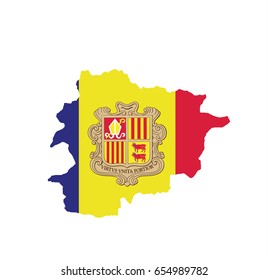 Andorra country border map