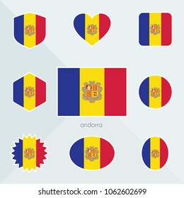 Andorra Flag National Vector Button 260nw 1062602699 