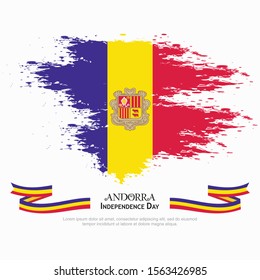 Andorra flag vector. can be used for Independence Day celebrations or other events