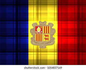 Andorra Flag vector illustration. 