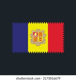 Andorra Flag Vector. National Flag