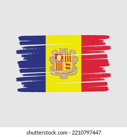 Andorra Flag Vector. National Flag