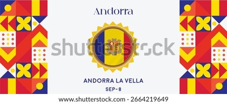 Andorra gold with geometric Pattern