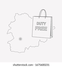 Andorra icon line element. Vector illustration of andorra icon line isolated on clean background for your web mobile app logo design.