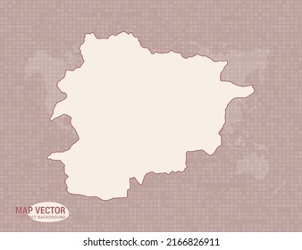 Andorra map of abstract modern vector design illustration.