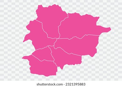 Andorra Map Fuscia Color Background quality files png
