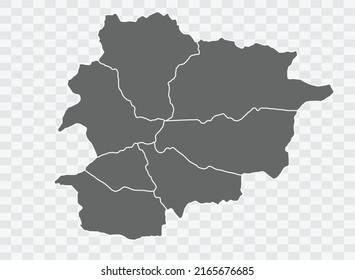 Andorra Map grey Color on Background png
