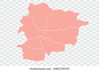 Andorra Karte Lachs Farbe Hintergrund Qualität Dateien png