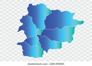 Andorra Map teal blue Color Background quality files png