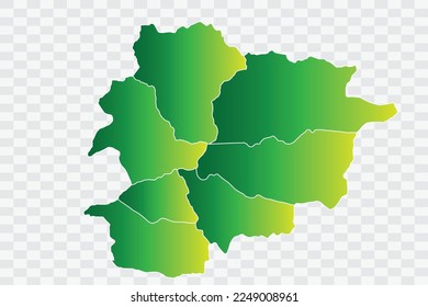 Andorra Map yellowish green Color Background quality files png