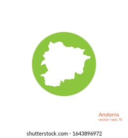 Andorra Maps Icon Logo Vector Design Template