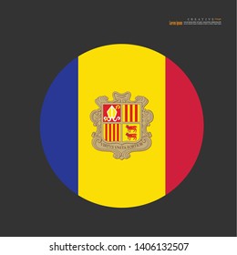 Andorra  national flag background texture.vector illustration.