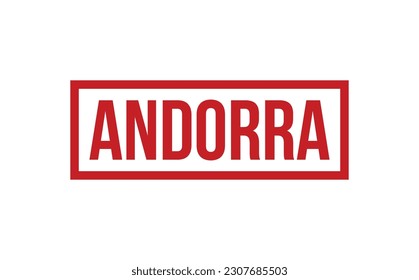 Vector de sellos de goma de Andorra