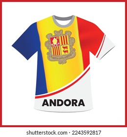 Andorra Shirt Design and Flag Shirt Design