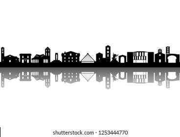 Andorra, Silhouette on white