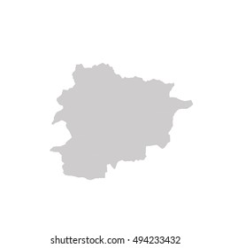 andorraHigh map gray color