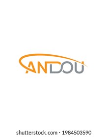 Andou modern vector logo template 
