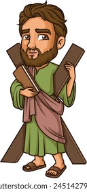 Andrew the Apostle vector illustration