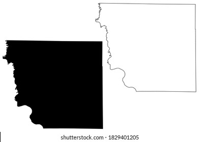Andrew County, Missouri (U.S. county, United States of America, USA, U.S., US) map vector illustration, scribble sketch Andrew map