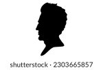 Andrew Jackson silhouette, high quality vector