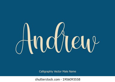 Andrew-Male Name Cursive Typography Text 