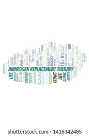 Androgen Replacement Therapy word cloud. Wordcloud made with text only.