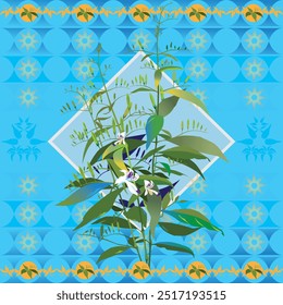 Andrographis paniculata, the beauty of herbs

Designed using the shape of the tree, leaves, and white flowers as inspiration. to create beautiful fabric patterns It represents the beauty of nature 
