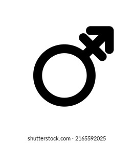 Androgyne Sign Black Vector Icon