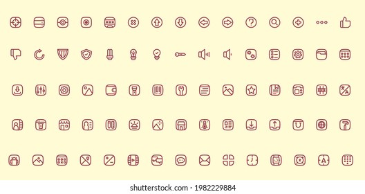 Android App Mobile web vector  Isolated  icon