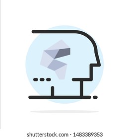 Android, Artificial, Brain, Human, Interface Abstract Circle Background Flat color Icon