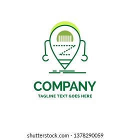 Android, beta, droid, robot, Technology Flat Business Logo template. Creative Green Brand Name Design.