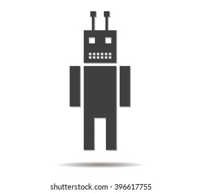 android double shadow icon vector