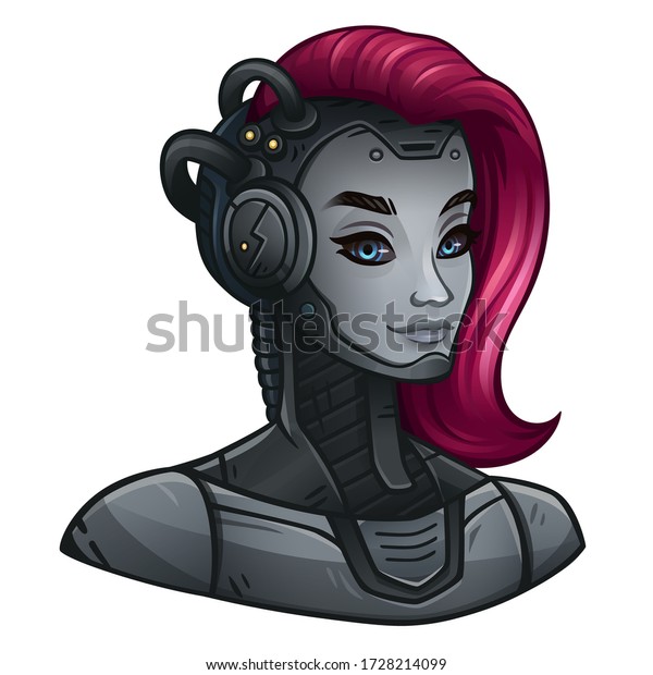宇宙スロットゲーム用のandroid女の子のアイコン ベクターイラスト のベクター画像素材 ロイヤリティフリー 宇宙スロットゲーム用のandroid女の子のアイコン ベクターイラスト のベクター画像素材 ロイヤリティフリー